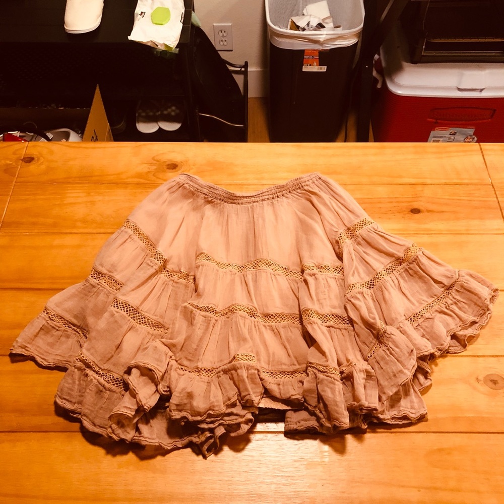 Tan Skirt Bohemian style